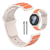 Pasek do Samsung Galaxy Watch 46mm, 3 45mm, S3 Classic opaska beżowy 22mm