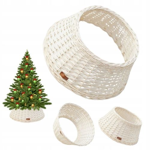 OSŁONKA WIKLINOWA NA STOJAK POD CHOINKĘ 60 CM OSŁONA WIKLINOWA WYBIELANA na Arena.pl