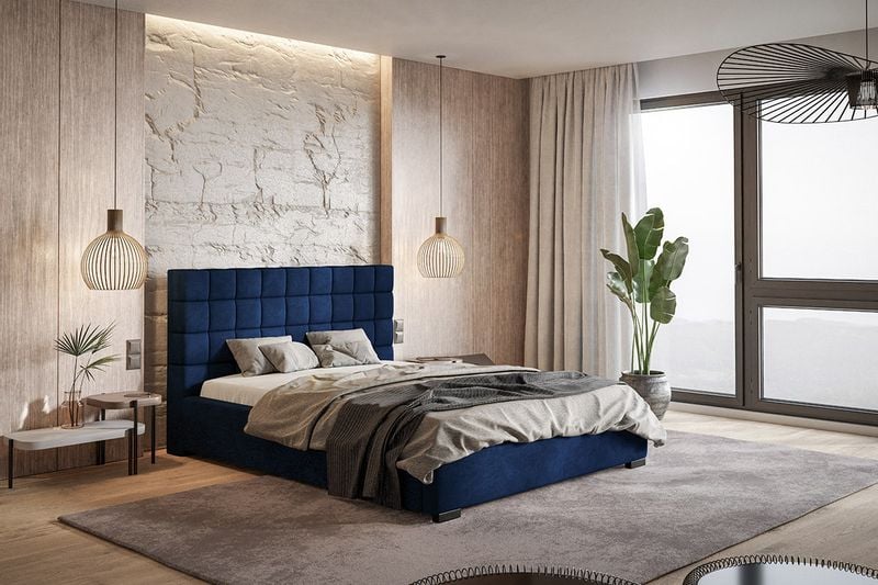 Łóżko tapicerowane 180x200 Royal 6 pojemnik stelaż zdjęcie 10