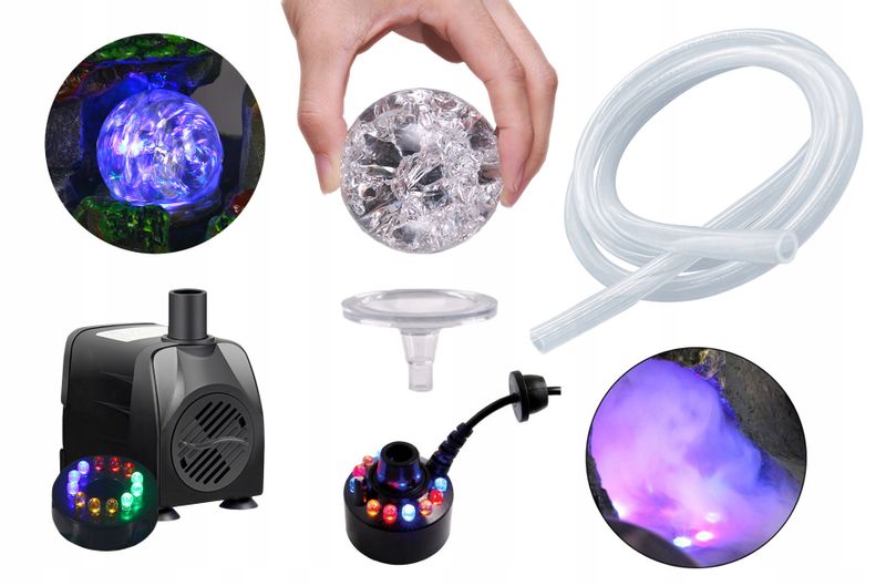 POMPKA DO FONTANNY H=150cm KULA WĄŻ GENERATOR MGŁY zdjęcie 1