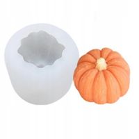 Forma silikonowa do świec wosku mydła odlewów gipsu DYNIA 3D NA HALLOWEEN