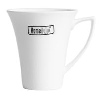 Kubek filiżanka porcelana QUATRE HomeDelux 320 ml biały elegancki do kawy herbaty