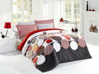 Pościel Dla Par 160X200 Valentini Bianco Romance Czerwień