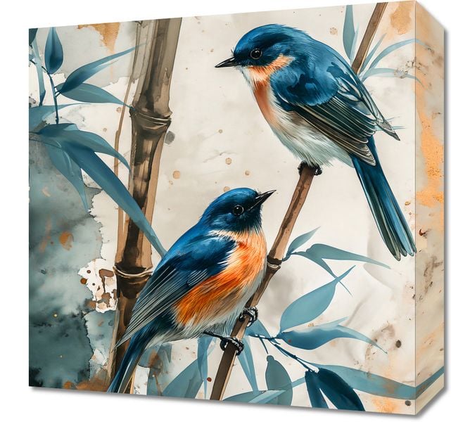 Obraz 40x40cm Trzy Ptaki zdjęcie 1