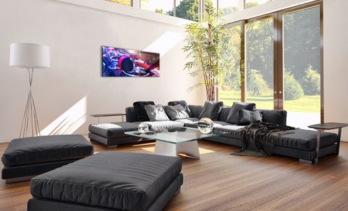 Obraz Na Płótnie - Studio Nagrań  - 100X40 Cm - Ab100X40-2412 na Arena.pl