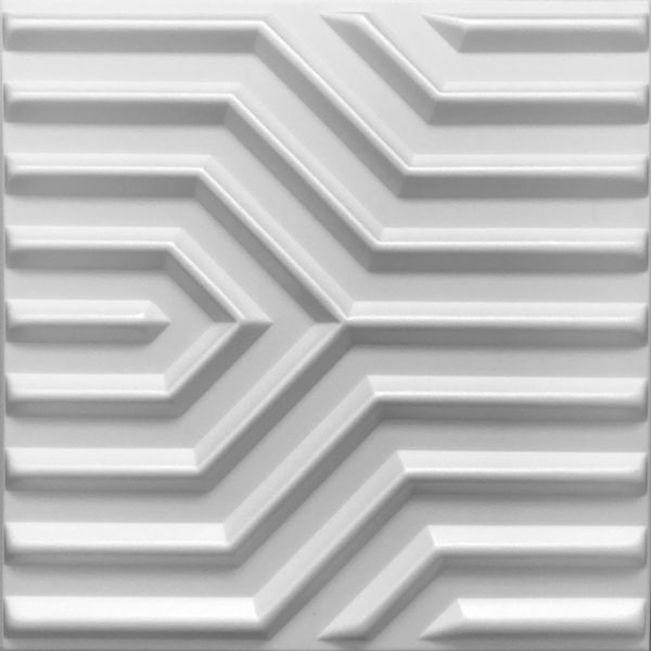 BIAŁE Panele ścienne , Piankowe Kasetony Sufitowe 3D ZIG ZAG zdjęcie 1