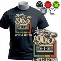 KOSZULKA T-SHIRT MĘSKI - Classic Kaseta NA 60 URODZINY - XL