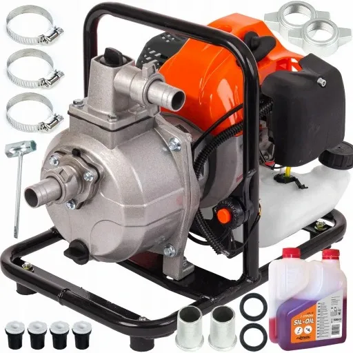 MOTOPOMPA DO WODY POMPA SPALINOWA 1'' ZŁĄCZA OLEJ zdjęcie 1