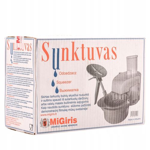 MIGIRIS ODCEDZACZ WYCISKACZ ZIEMNIAKÓW DO ELEKTRYCZNEJ LITEWSKIEJ TARKI CIO na Arena.pl