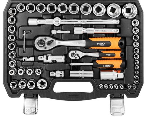 NEO 10-212 ZESTAW KLUCZE NASADOWE 1/2", 1/4" TORX NASADKI WALIZKA 108el na Arena.pl