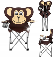 NILS Dziecięce Krzesło Wędkarskie Ogrodowe Kempingowe MONKEY + Pokrowiec