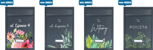 METALOWA ORYGINALNA SKRZYNKA POCZTOWA na listy POCZTA elegancka NADRUK UV na Arena.pl