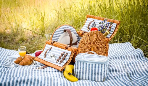 Pleciony kosz piknikowy dla 2 osób Termotorba Koc na Arena.pl