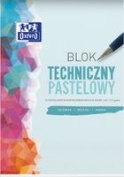 BLOK TECHNICZNY A4 10 KOLOROWY PASTEL OXFORD GRAMATURA 225 g/m2
