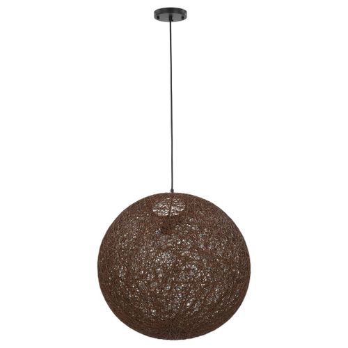 Lampa Wisząca, Brązowa, Kula, 55 Cm, E27 na Arena.pl