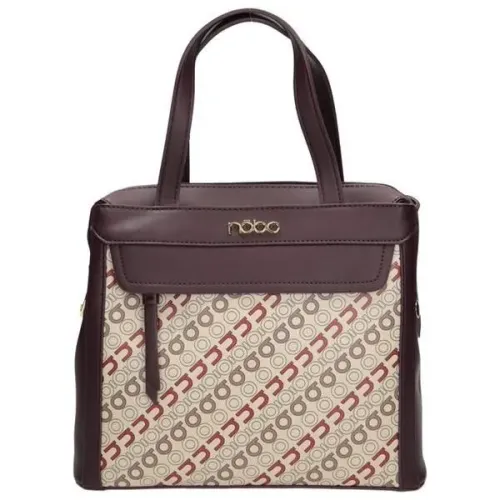 torebka damska nobo czerwona ze skóry ekologicznej z ozdobnym printem na Arena.pl