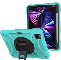 Etui Pancerne iPad Pro 11 Stojak 360 Uchwyt na Rysik Miętowe