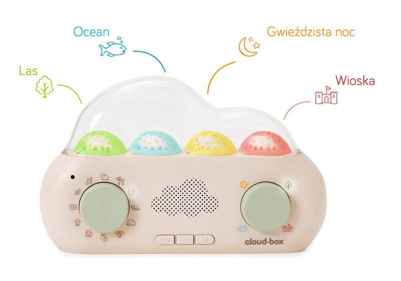 Cloud Box muzyczny projektor z bajkami PL/ENG zdjęcie 2