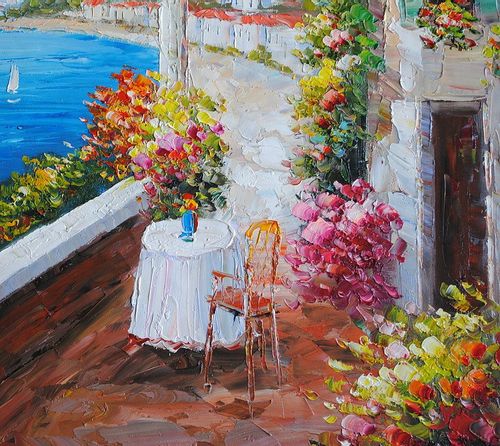 Prowansja, pejzaż (50x60cm) na Arena.pl