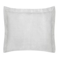 Poszewka z satynowym połyskiem i ozdobną kantą 70X80 jasnoszara