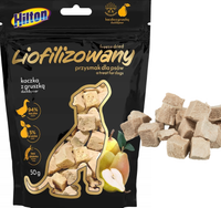 HILTON Liofilizowana KACZKA 94% i GRUSZKA przysmak psa liofilizowany 50g