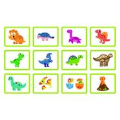DLA DZIECI ZAGADKOWE DINOZAURY  UKŁADANKA
