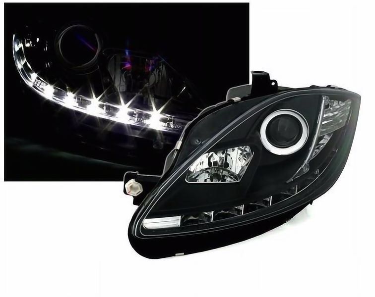 LAMPY Reflektory SEAT LEON II 1P TOLEDO 2005 - 2009 DAYLIGHT LED GRATIS H1 zdjęcie 2