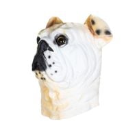Maska na twarz Korbi MASKA LATEKSOWA BULLDOG lateks biały