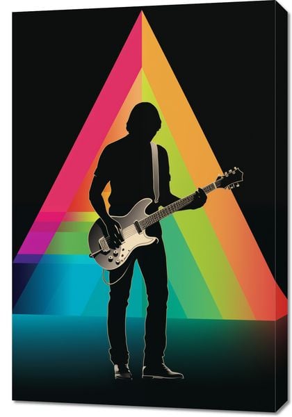 Obraz 60x90cm Pryzmat przez Gitarę zdjęcie 1