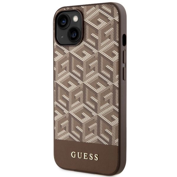 Etui Guess do iPhone 15 Plus, iPhone 14 Plus, Brązowy, MagSafe zdjęcie 2