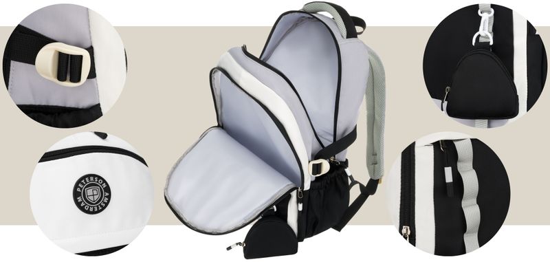 plecak ptn 8603-1310 black zdjęcie 6