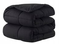 KOŁDRA CAŁOROCZNA ANTYALERGICZNA 160x200 CZARNA MIĘKKA BREE POLSKA PROD