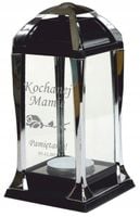 Znicz pamiątkowy Kapliczka z grawerem personalizowany napis dla mamy