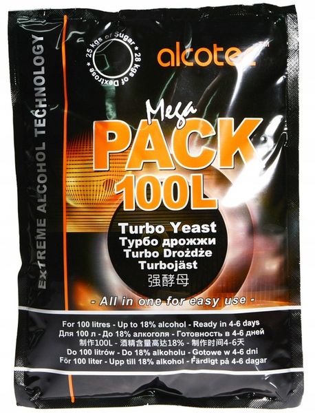 ALCOTEC MegaPack na 100L drożdże gorzelnicze zdjęcie 1