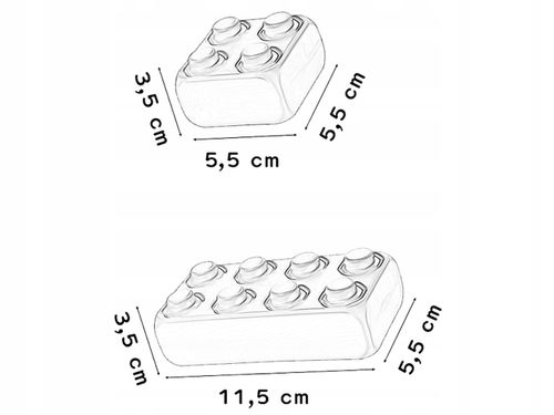 MARIOINEX Klocki budowlane Cegły Junior 110 el na Arena.pl