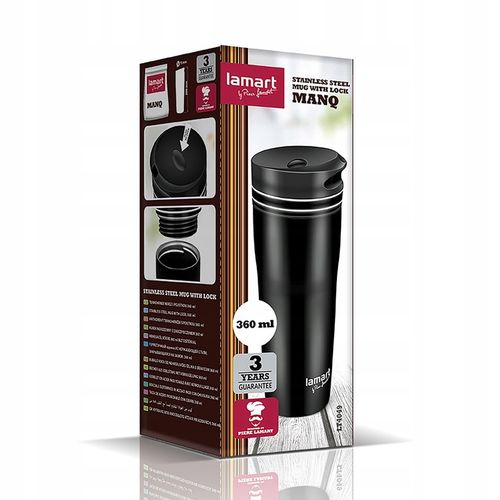 Kubek Termiczny Manq Lamart LT4049 360ml Czarny na Arena.pl