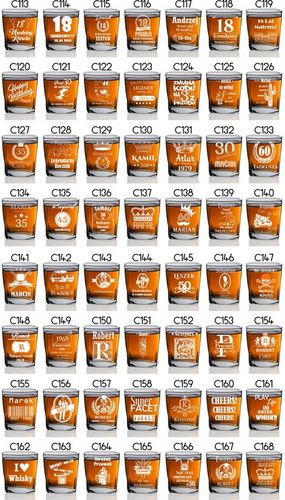 KARAFKA DO WHISKY Z GRAWEREM 6 SZKLANEK URODZINY PREZENT EMERYT WALENTYNKI na Arena.pl