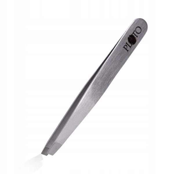 PLATO Pęseta do brwi SLANTED SILVER zdjęcie 1