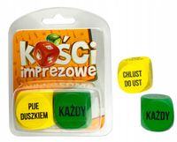 kości imprezowe (żółto-zielone)