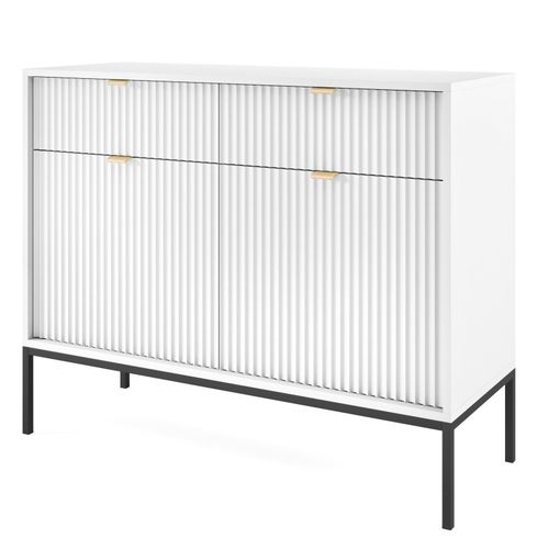 Komoda Delicious ryflowana biała na Arena.pl