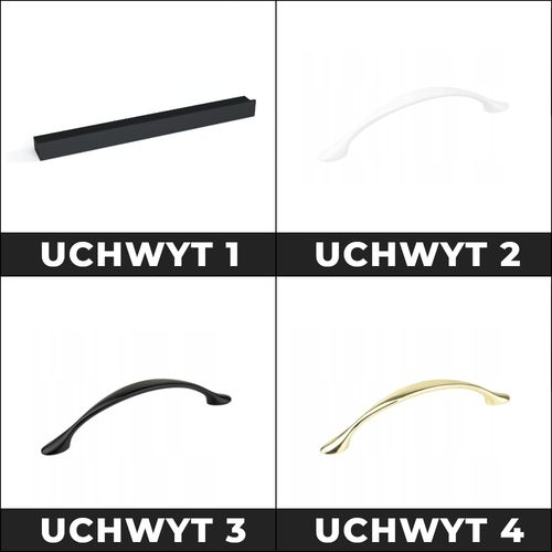 Kuchnia z blatem mini mokka 2m modułowa pojemna biały san sebastian szary na Arena.pl