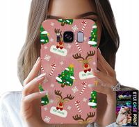 ETUI DO SAMSUNG GALAXY S8 - ŚWIĄTECZNE RENIFERY CHOINKI LASKA WZORY