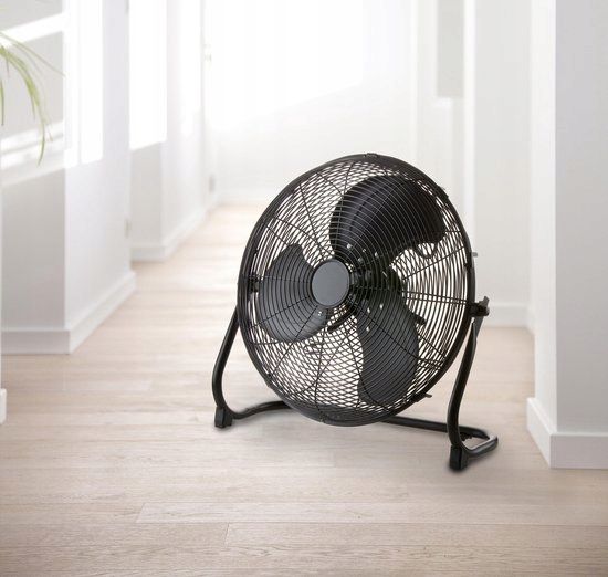 CYRKULATOR WENTYLATOR PODŁOGOWY RETRO 40CM QUIGG CZARNY zdjęcie 5