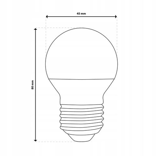 6x Żarówka LED E27 MAŁA KULKA 8W = 80W 4000K Neutralna LUMILED NIE na Arena.pl