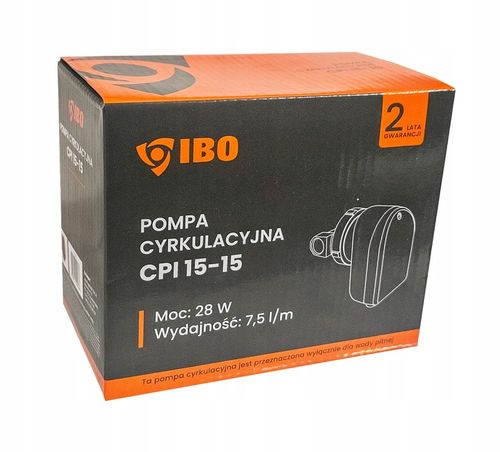 POMPA CYRKULACYJNA OBIEGOWA CWU DO WODY Z KABLEM ENERGOOSZCZĘDNA CPI 15-15 na Arena.pl