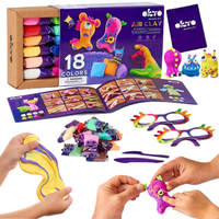 Zestaw Kreatywny Samoutwardzalny 18 Kolorowych Odcieni Piankolina Okto