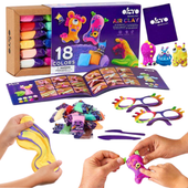 Zestaw Kreatywny Samoutwardzalny 18 Kolorowych Odcieni Piankolina Okto