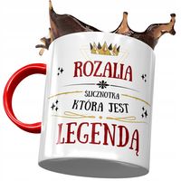 Kubek Czerwony Dla Rozalii Koleżanki Prezent Z Nadrukiem Ze Zdjęciem