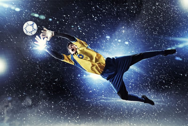 Emaga Fototapeta Bramkarz W Locie Vinyl Strukturalny 450x300 zdjęcie 2