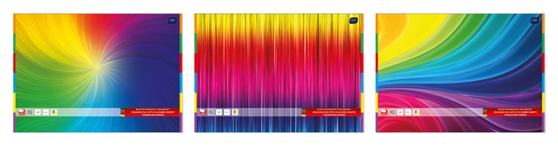 BLOK RYSUNKOWY KOLOROWY A3 20 INTERDRUK zdjęcie 1